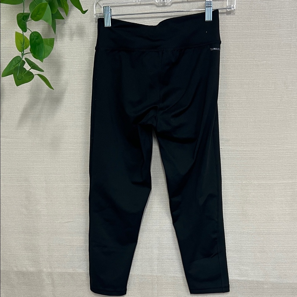Adidas Kids Black Logo Leggings - Picture 3 of 4